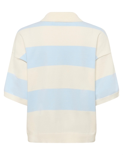 Gestuz - GZMaia Polo Pullover - Blue Finch Striped